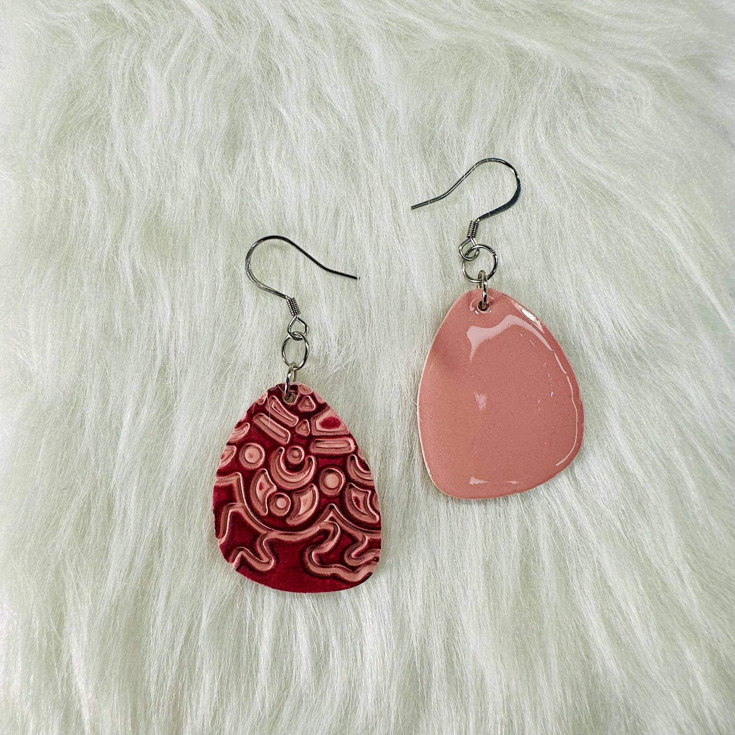 Handcrafted Terracotta Texture Clay Earrings