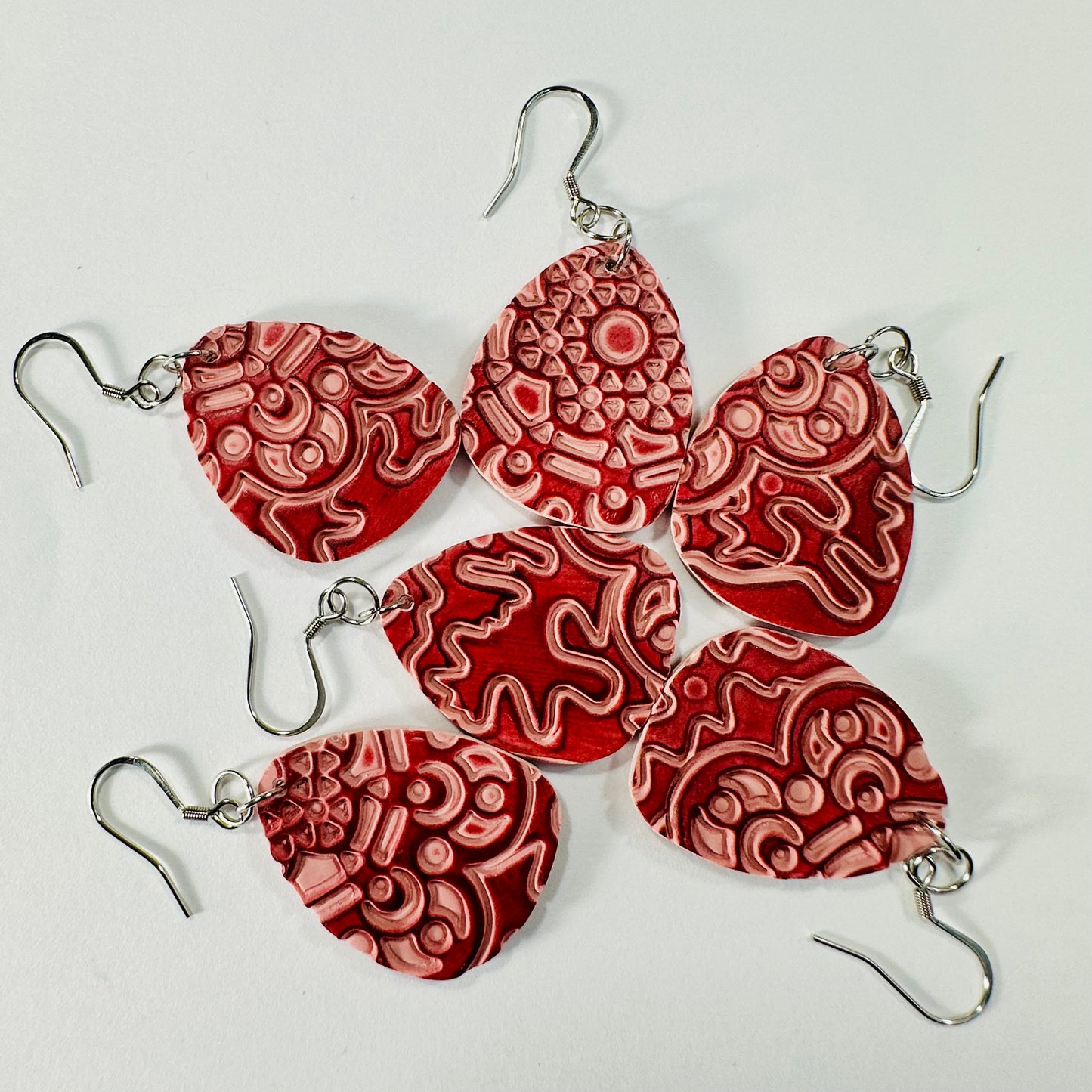 Handcrafted Terracotta Texture Clay Earrings
