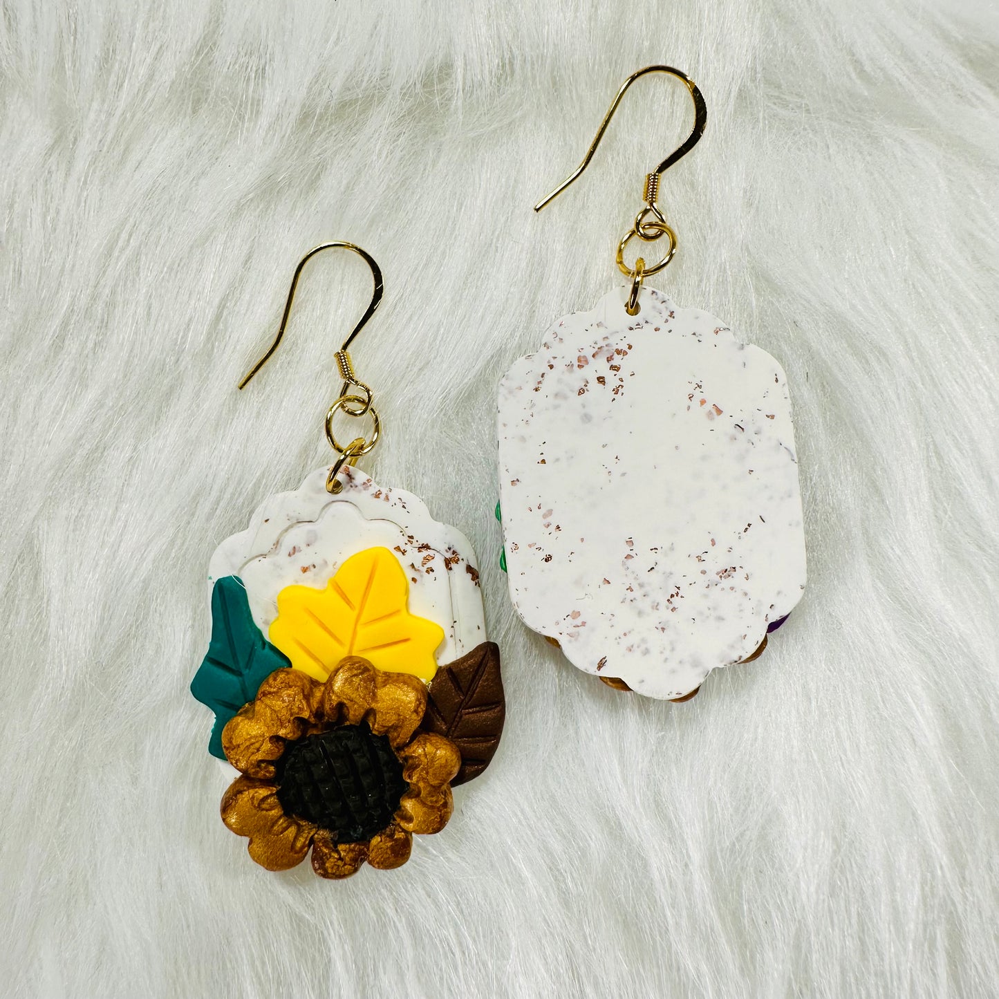 Fall Sunflower Earrings