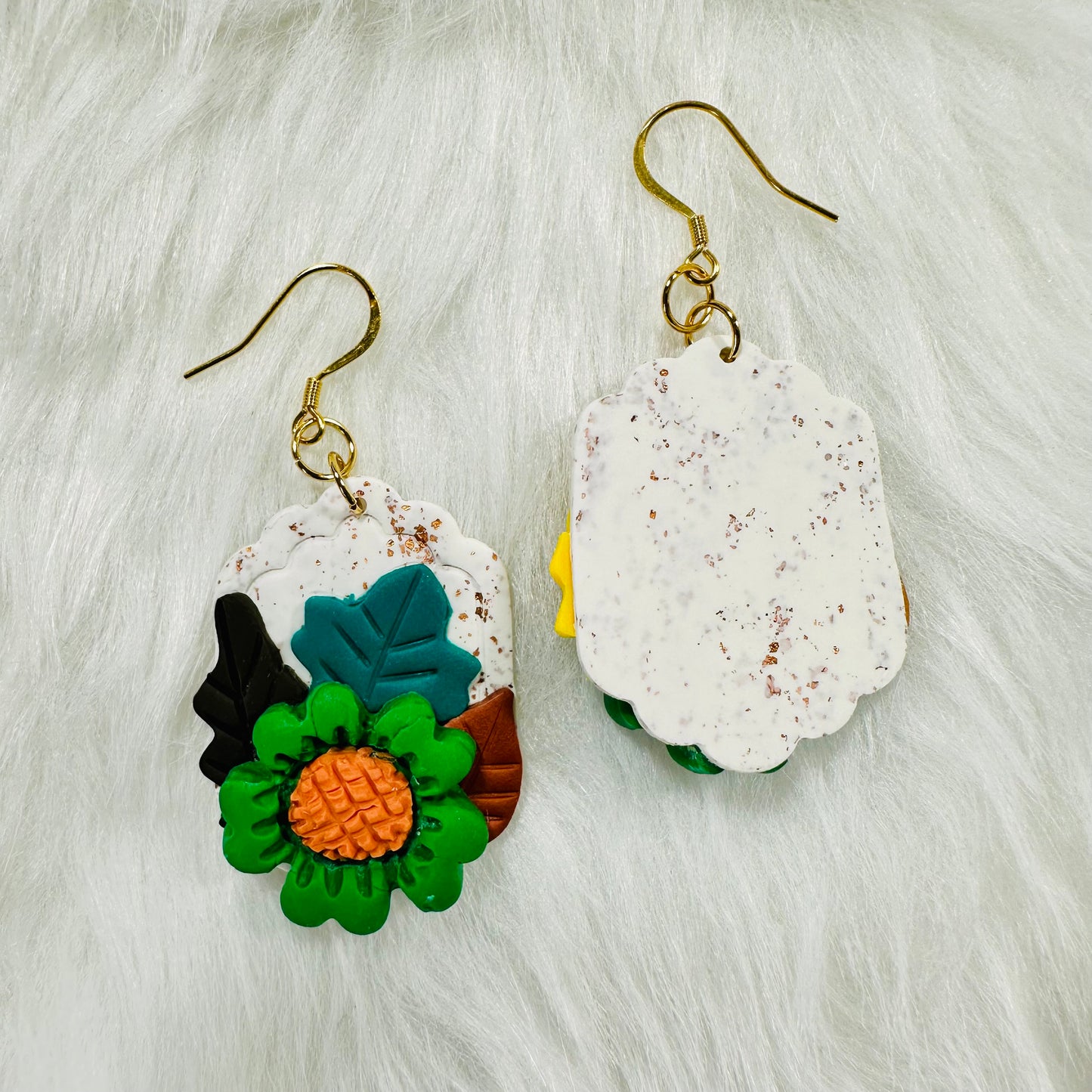 Fall Sunflower Earrings