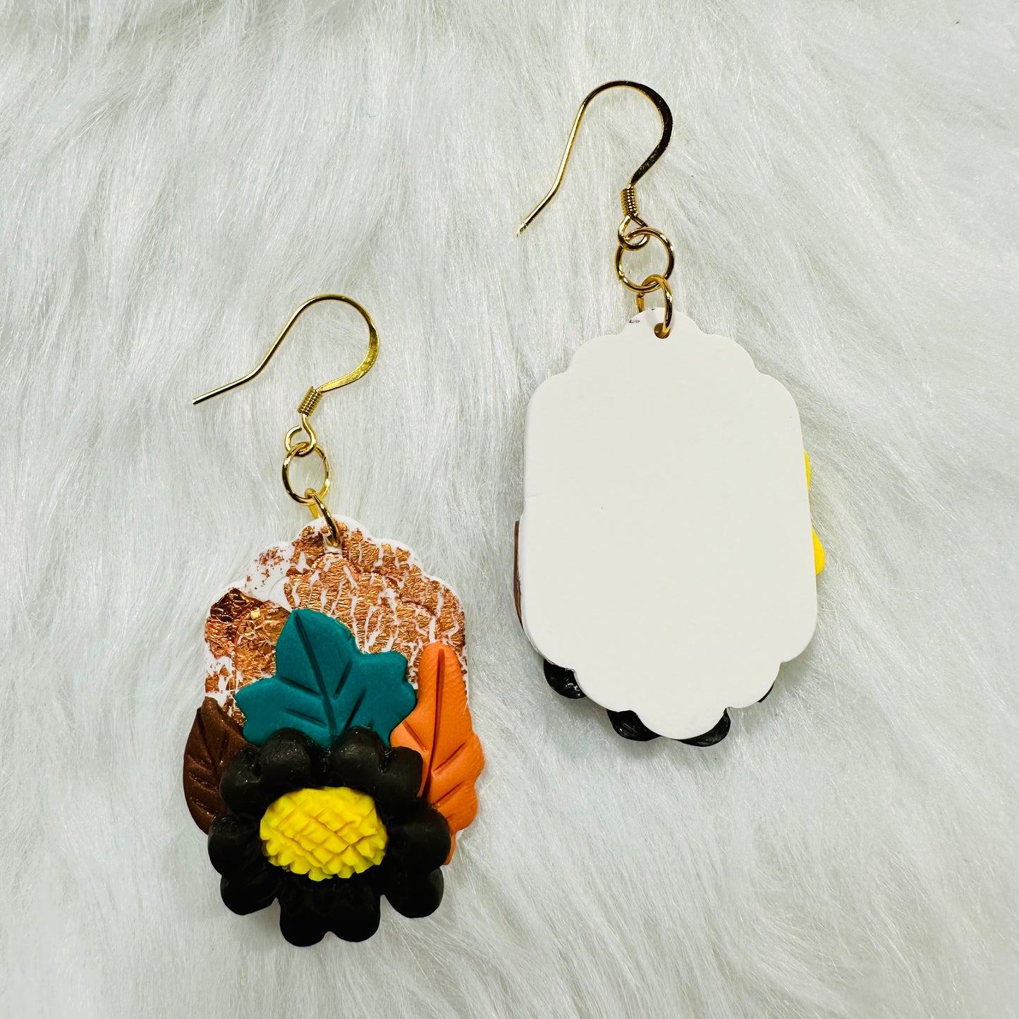 Fall Sunflower Earrings