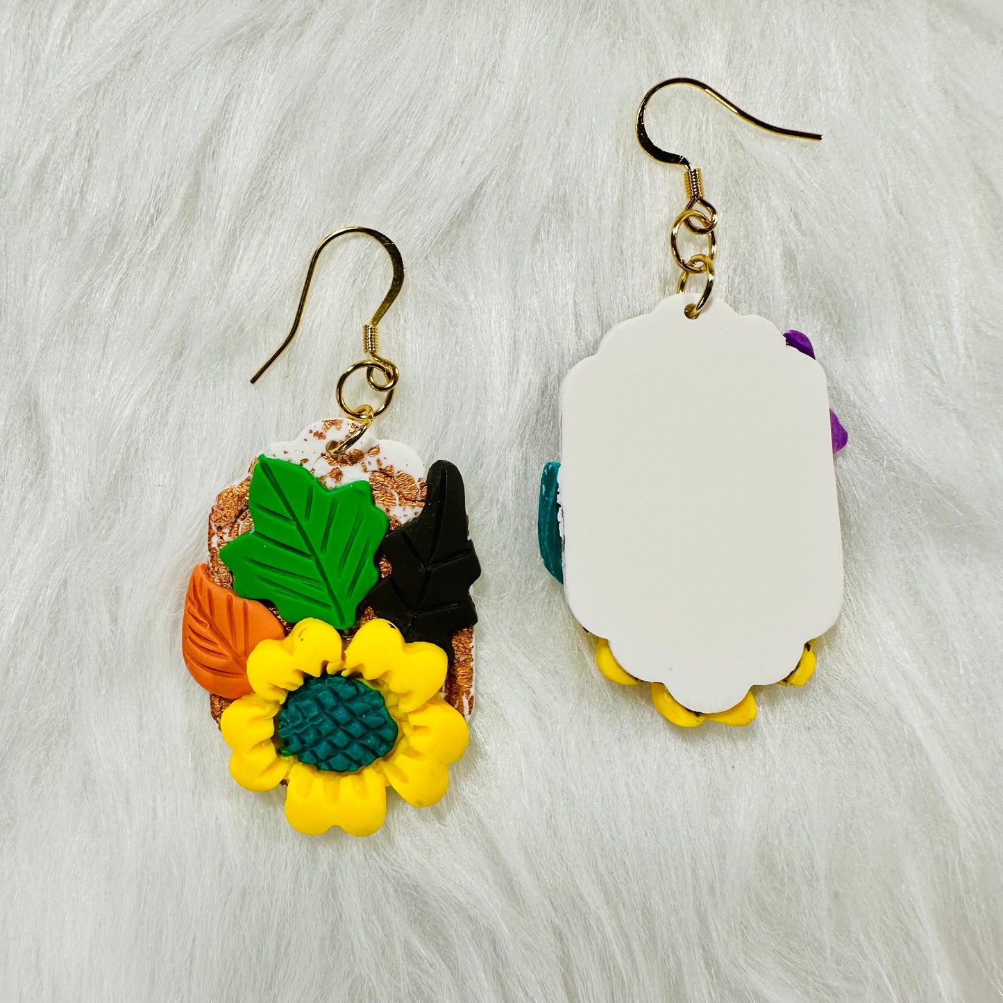 Fall Sunflower Earrings