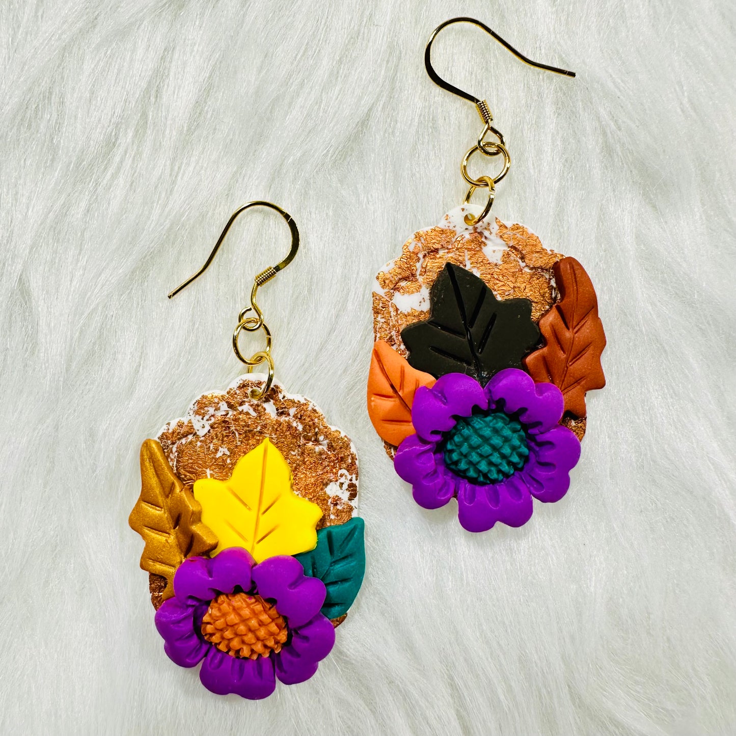 Fall Sunflower Earrings