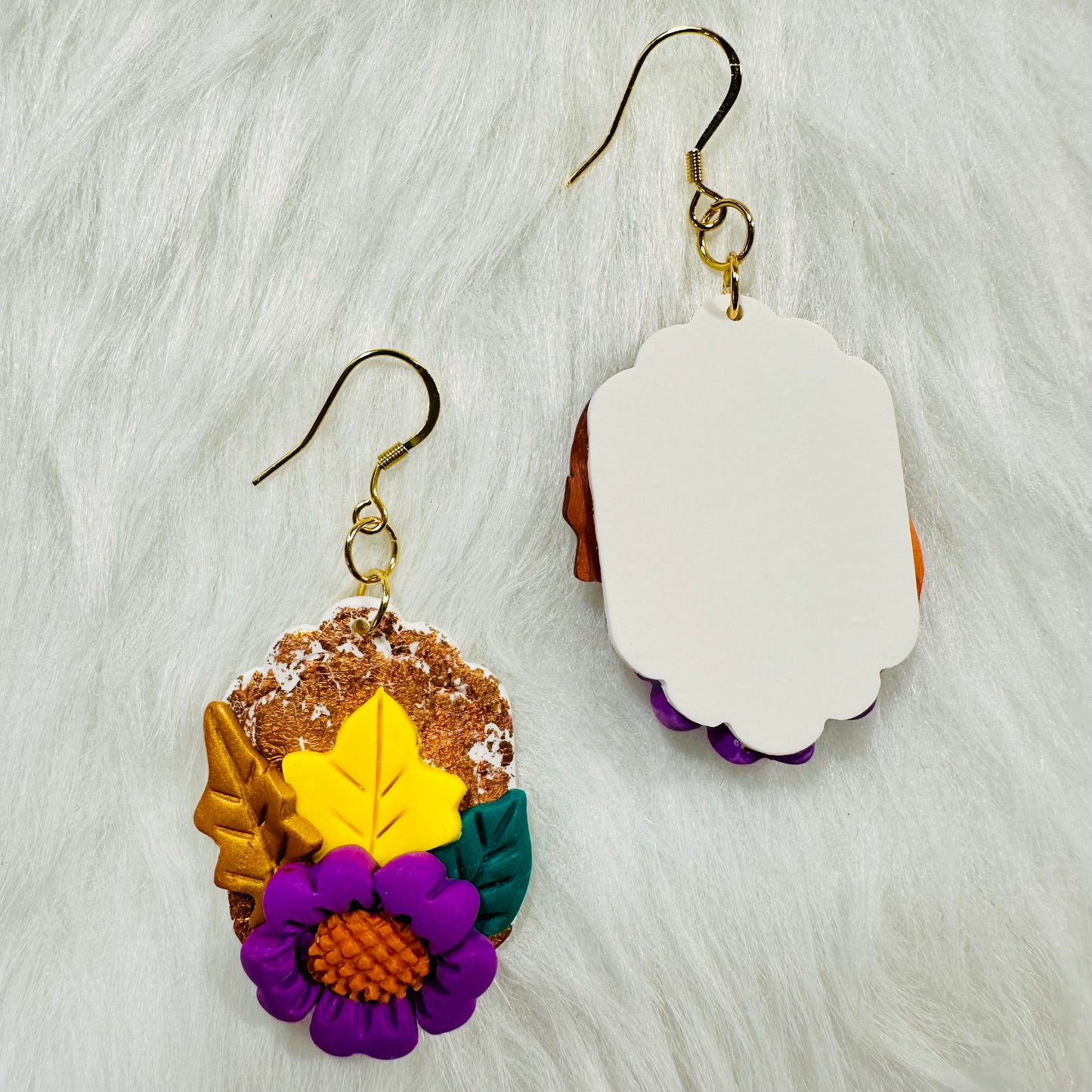 Fall Sunflower Earrings