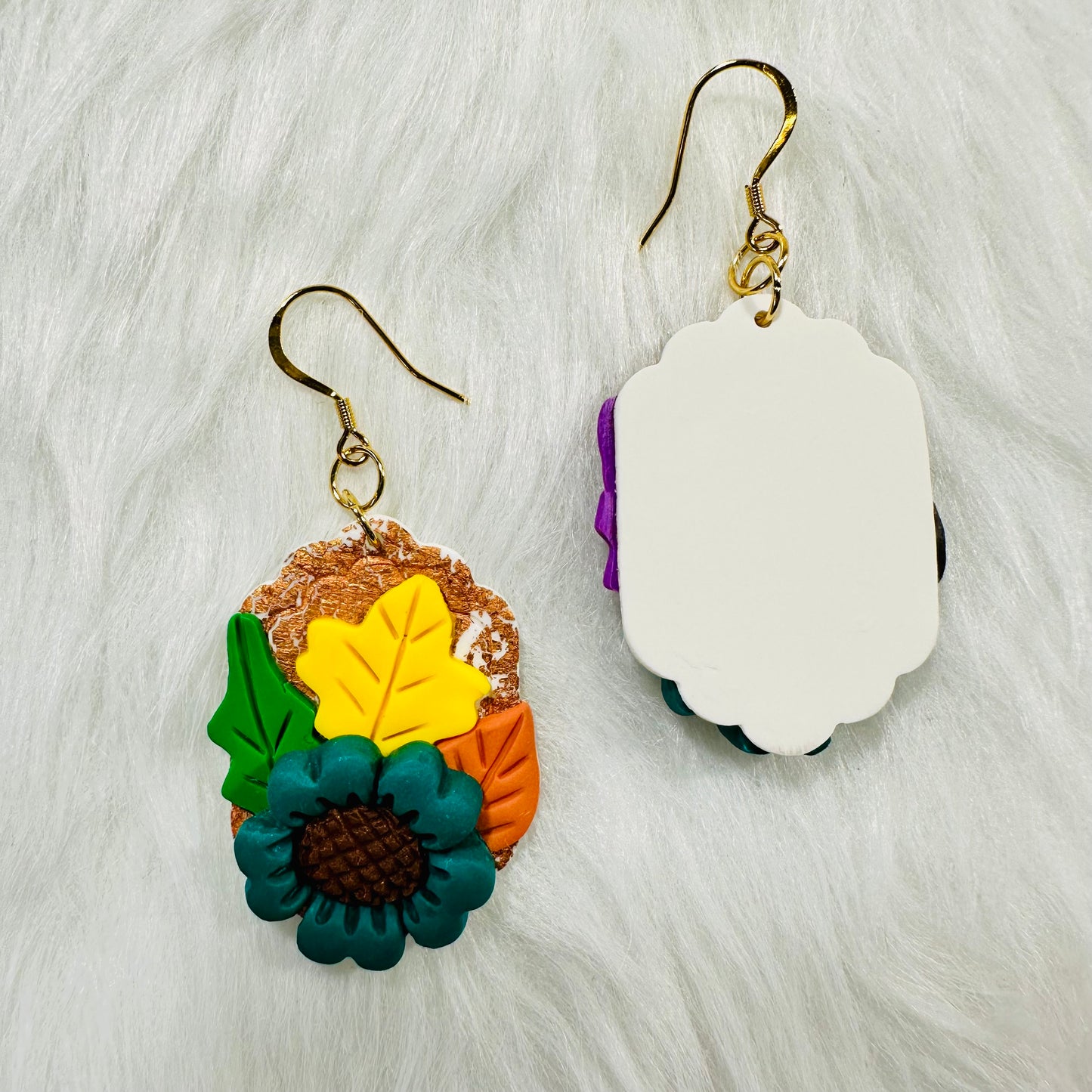 Fall Sunflower Earrings