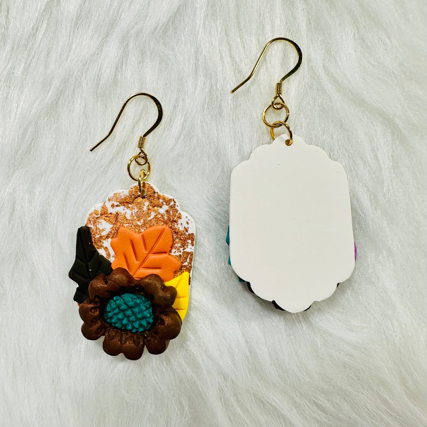 Fall Sunflower Earrings