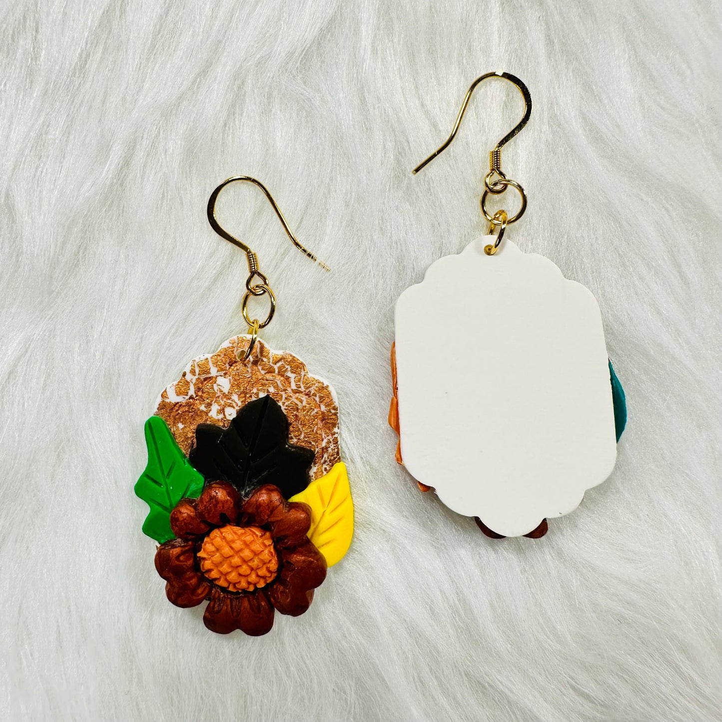 Fall Sunflower Earrings