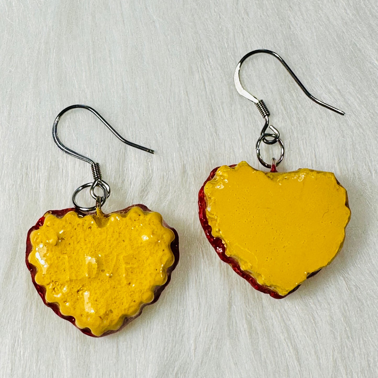 Jelly Heart Donut Dangle Earrings