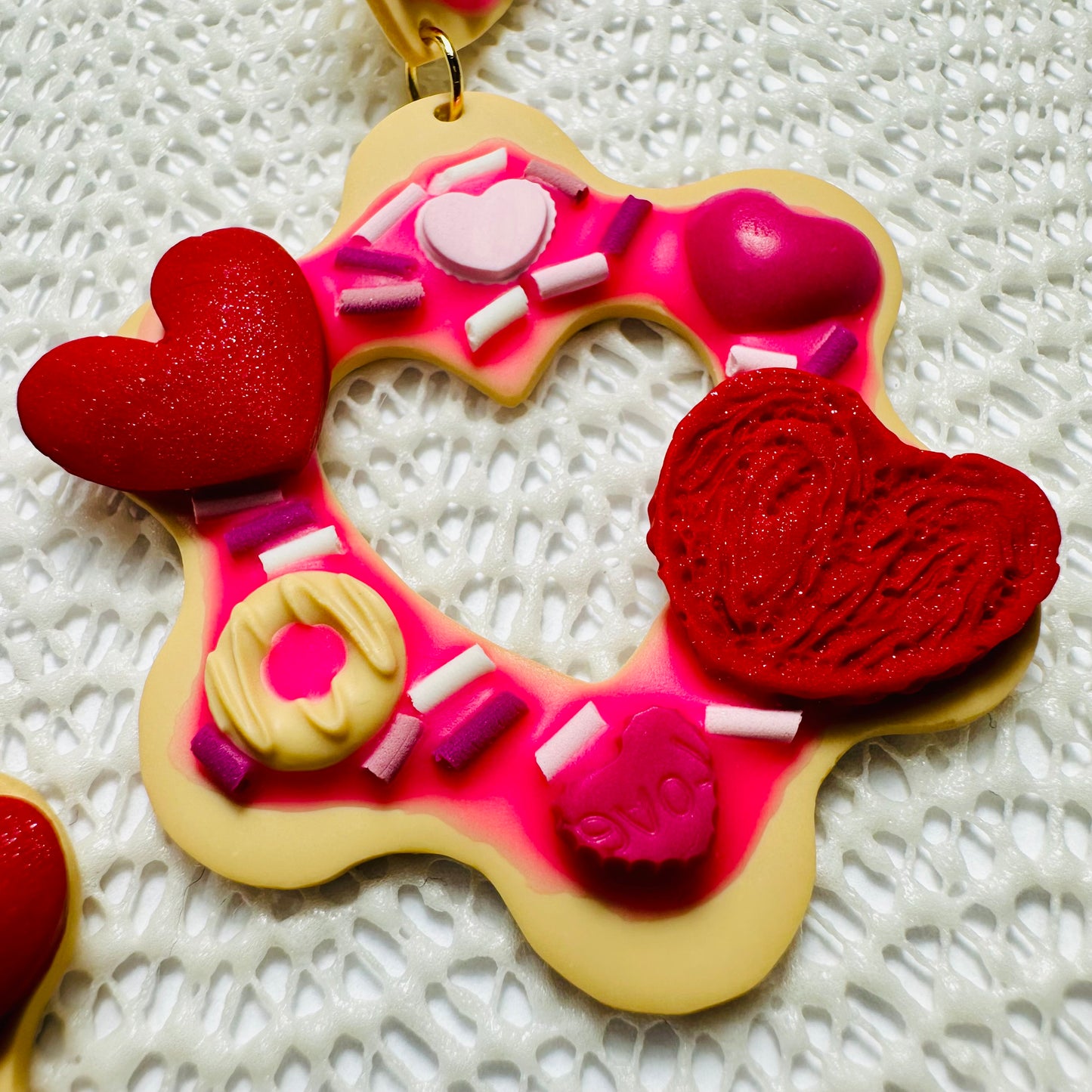 Sweetheart Cookie Dessert Earrings