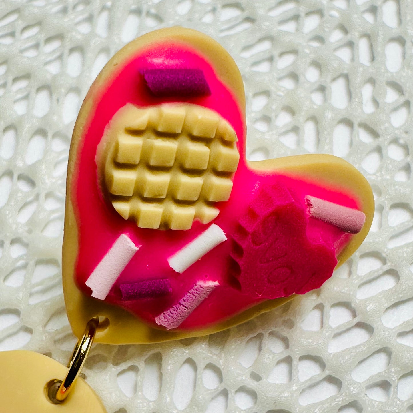 Sweetheart Cookie Dessert Earrings