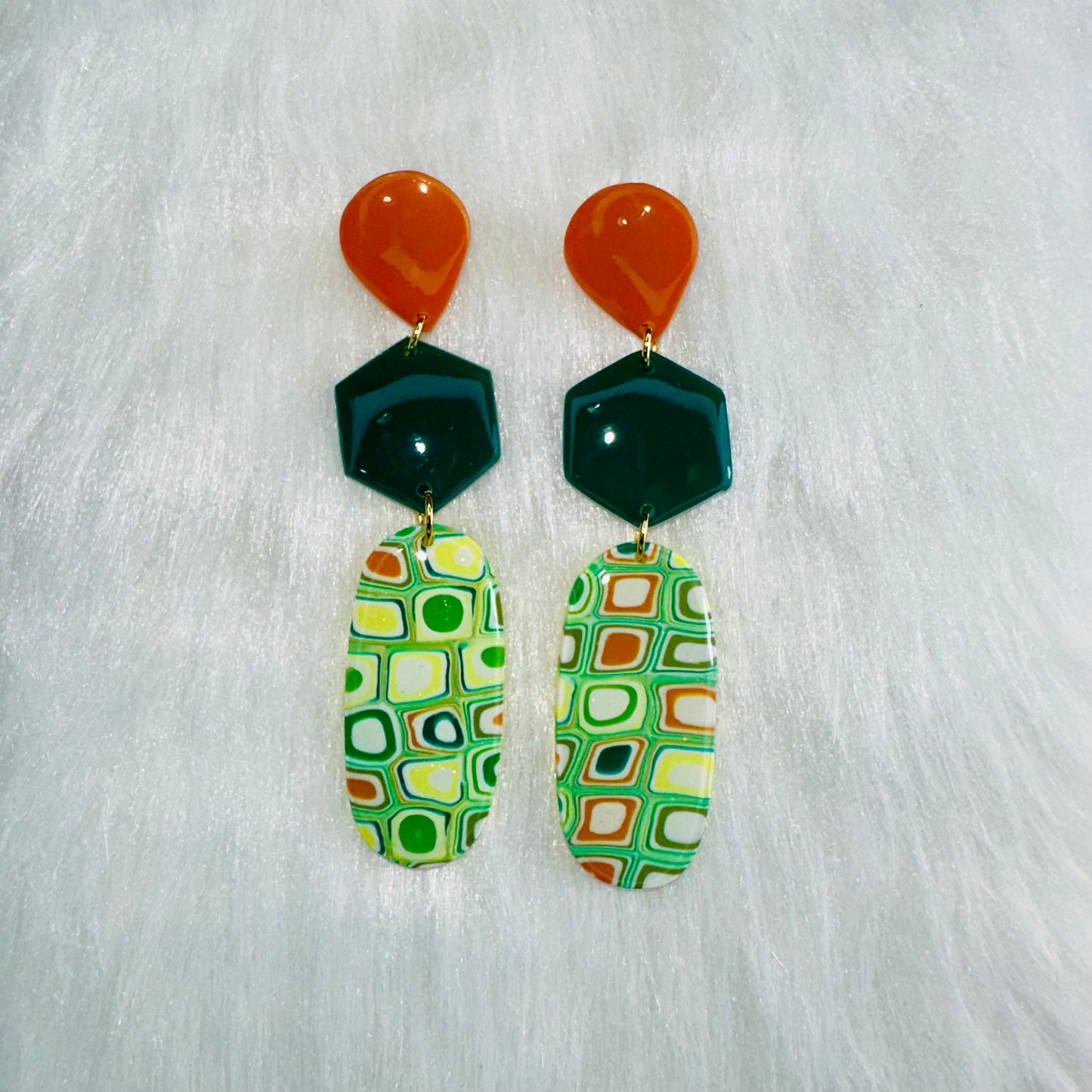 Citrus Grove Trio Dangle Earrings
