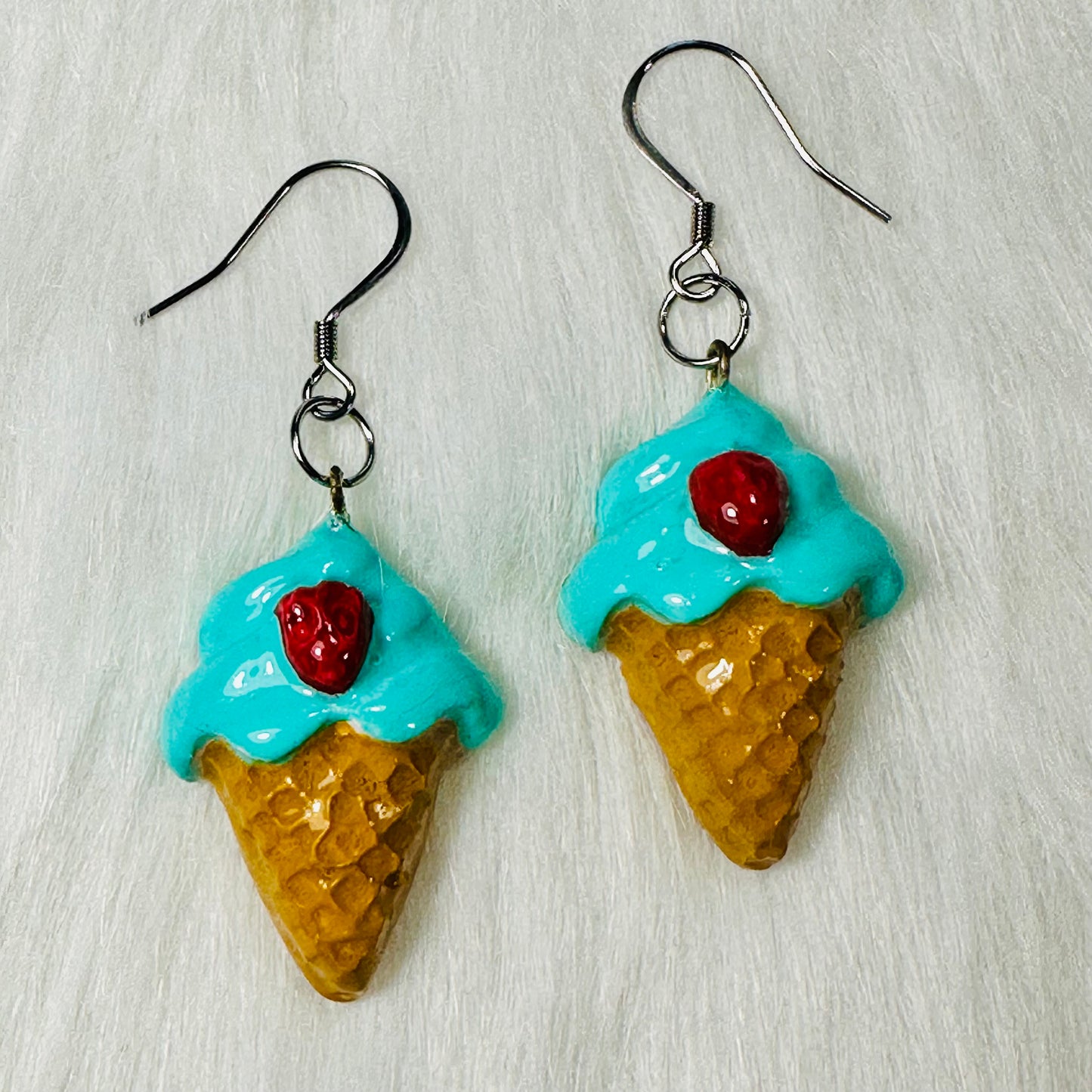 Ice Cream Cone Dangle Earrings