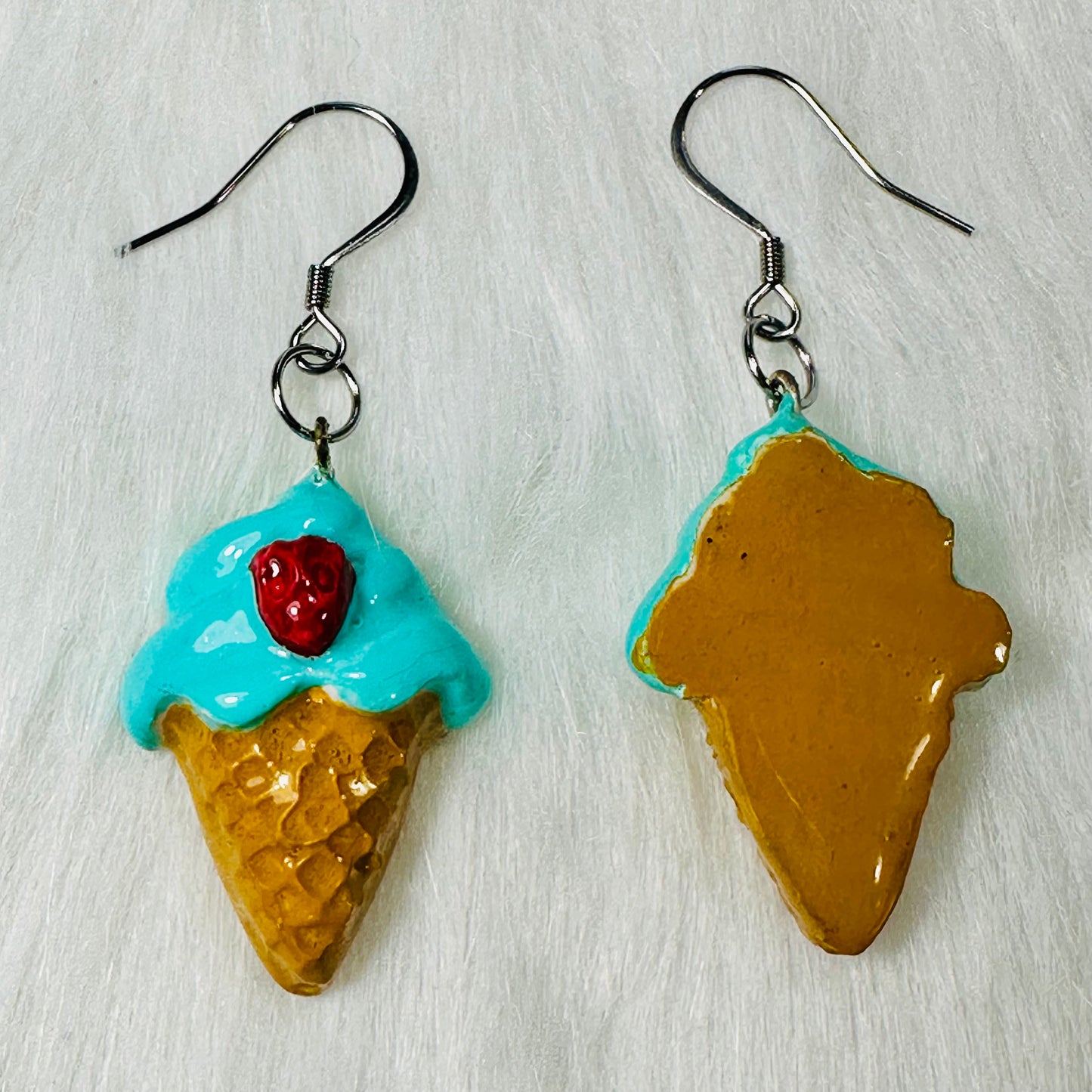 Ice Cream Cone Dangle Earrings