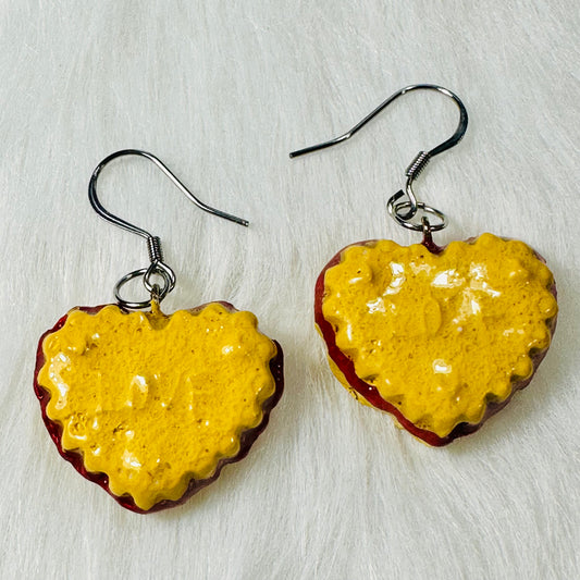 Jelly Heart Donut Dangle Earrings