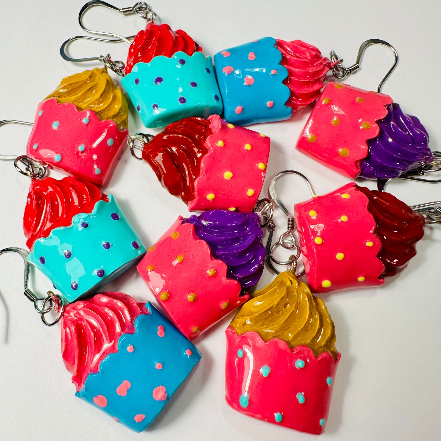 Cupcake Charm Earrings #5