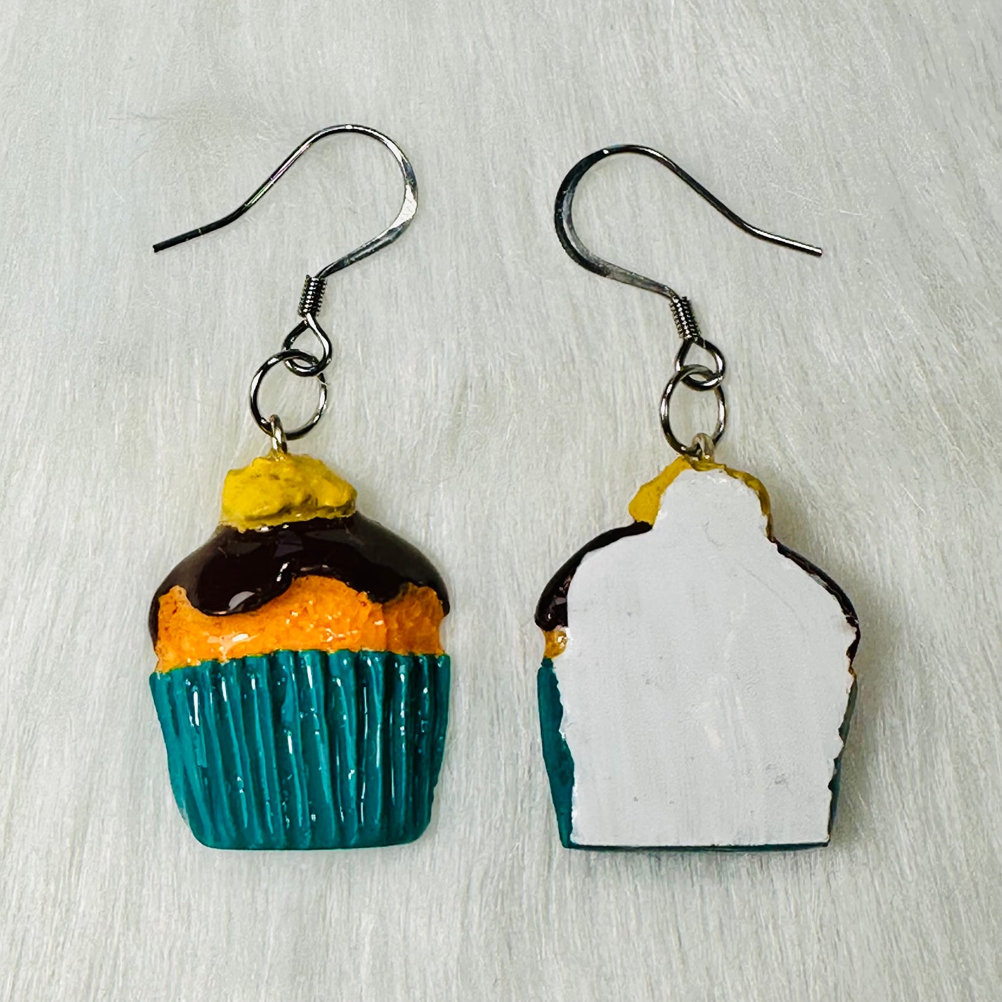 Cupcake Charm Earrings #3