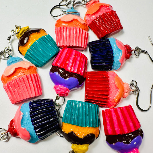 Cupcake Charm Earrings #3