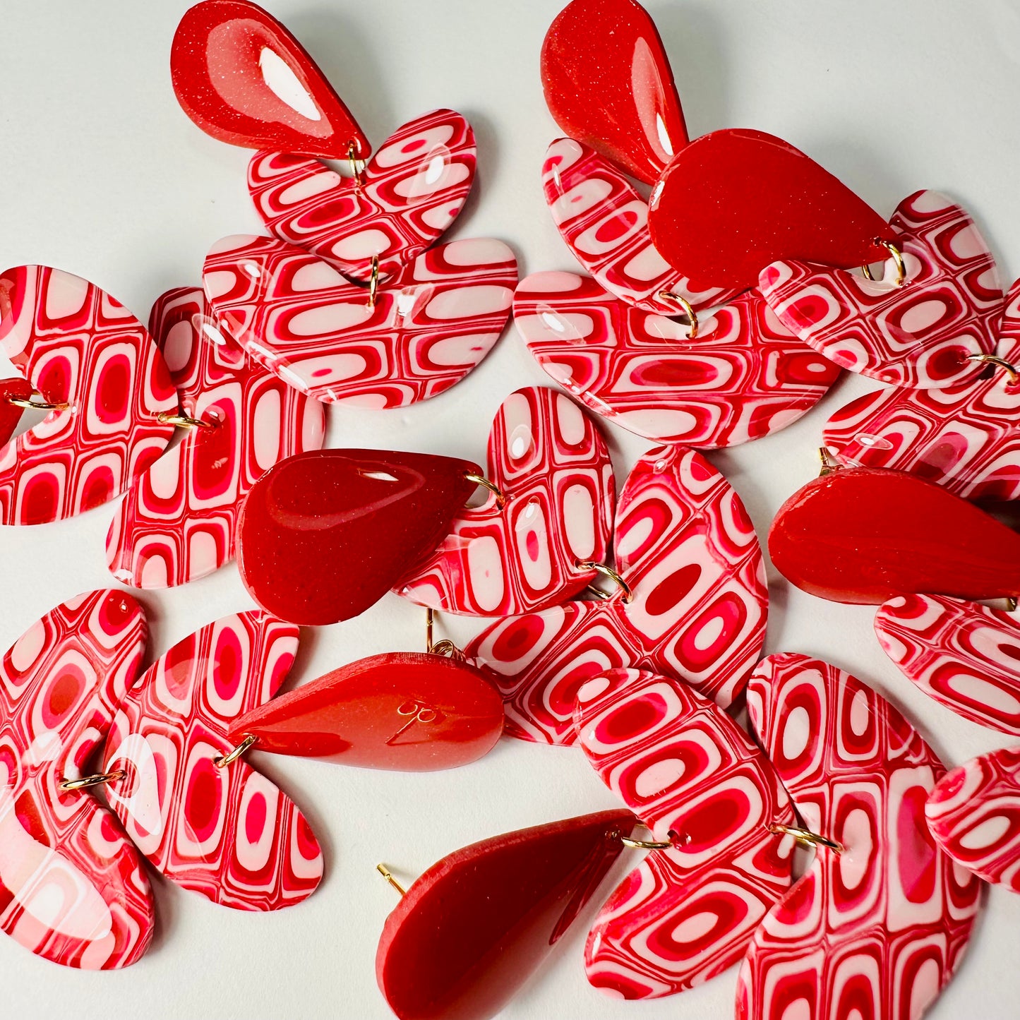 Heartfelt Red Valentine Earrings