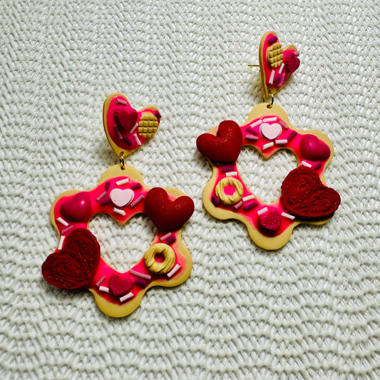 Sweetheart Cookie Dessert Earrings