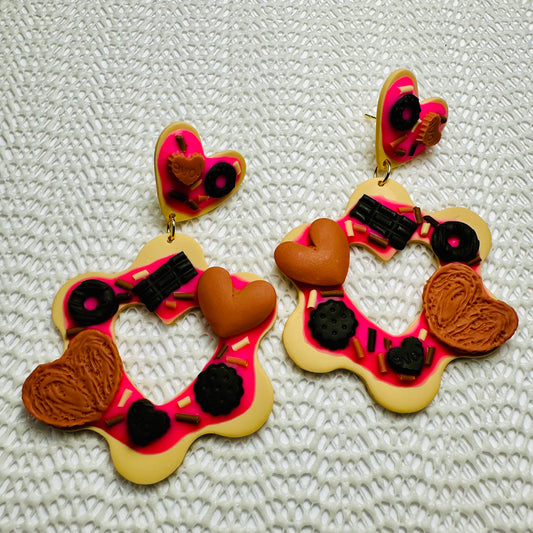 Sweetheart Cookie Dessert Earrings #4