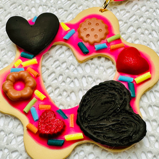 Sweetheart Cookie Dessert Earrings #2