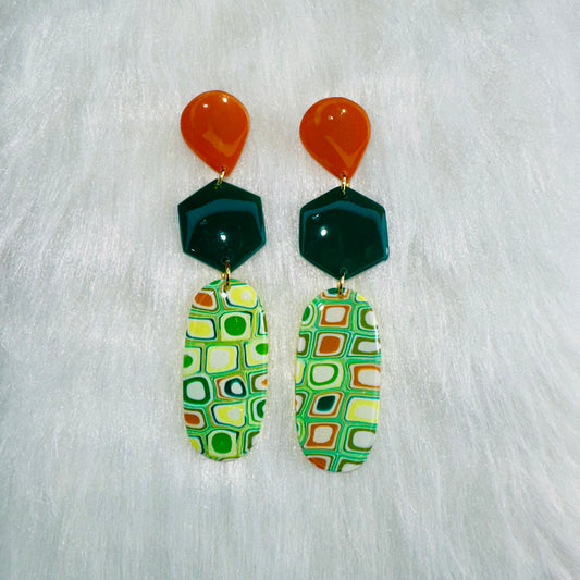 Citrus Grove Trio Dangle Earrings