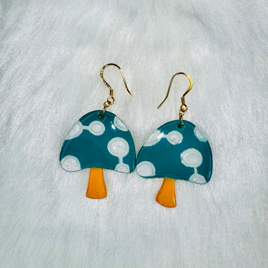 Whimsy Shroom Dangle Earrings