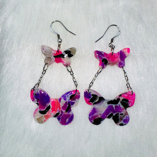 Butterfly Drift Dangle Earrings
